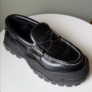 Eytys Angelo Chunky leather loafers sidewall-stitched contrasting stitching